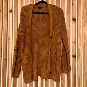 AE Long Waffle Knit Cardigan